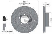 BDS1983LHC Brzdový kotouč BENDIX Braking
