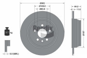 BDS1550 Brzdový kotouč BENDIX Braking