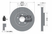BDS2088HC Brzdový kotouč BENDIX Braking