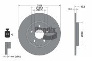 BDS1784 Brzdový kotouč BENDIX Braking