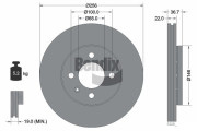 BDS2005 Brzdový kotouč BENDIX Braking