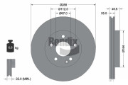 BDS1434HC Brzdový kotouč BENDIX Braking