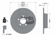 BDS1468 Brzdový kotouč BENDIX Braking