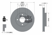 BDS1562 Brzdový kotouč BENDIX Braking