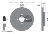 BDS1564 Brzdový kotouč BENDIX Braking