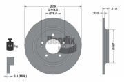 BDS1566 Brzdový kotouč BENDIX Braking