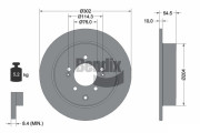BDS1568 Brzdový kotouč BENDIX Braking