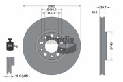 BDS1467 Brzdový kotouč BENDIX Braking
