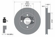 BDS1577 Brzdový kotouč BENDIX Braking