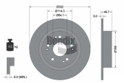 BDS2164 Brzdový kotouč BENDIX Braking