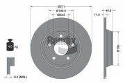 BDS1590 Brzdový kotouč BENDIX Braking