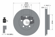 BDS1592 Brzdový kotouč BENDIX Braking