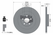 BDS1594 Brzdový kotouč BENDIX Braking