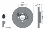 BDS1595 Brzdový kotouč BENDIX Braking