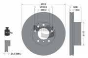 BDS1596HC Brzdový kotouč BENDIX Braking