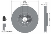 BDS1604HC Brzdový kotouč BENDIX Braking