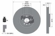BDS2075HC Brzdový kotouč BENDIX Braking