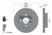 BDS2119 Brzdový kotouč BENDIX Braking