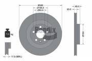 BDS2203 Brzdový kotouč BENDIX Braking