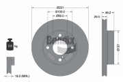 BDS2175 Brzdový kotouč BENDIX Braking