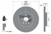 BDS2183HC Brzdový kotouč BENDIX Braking