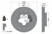 BDS2237 Brzdový kotouč BENDIX Braking