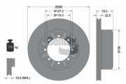 BDS2211 Brzdový kotouč BENDIX Braking