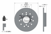 BDS2254 Brzdový kotouč BENDIX Braking