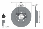BDS1623 Brzdový kotouč BENDIX Braking
