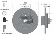 BDS2259 Brzdový kotouč BENDIX Braking