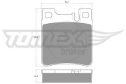 TX 12-73 Brzdové destičky TOMEX Brakes