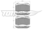 TX 12-81 Brzdové destičky TOMEX Brakes