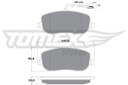 TX 13-341 Brzdové destičky TOMEX Brakes