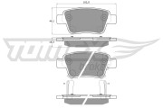 TX 13-62 Brzdové destičky TOMEX Brakes