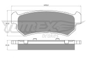 TX 14-98 Sada brzdových destiček, kotoučová brzda TOMEX Brakes