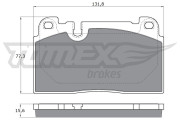 TX 17-14 Brzdové destičky TOMEX Brakes