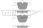 TX 17-38 Brzdové destičky TOMEX Brakes