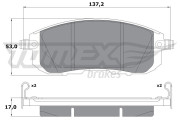 TX 17-56 Brzdové destičky TOMEX Brakes