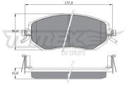 TX 17-65 Brzdové destičky TOMEX Brakes