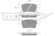 TX 17-87 Sada brzdových destiček, kotoučová brzda TOMEX Brakes