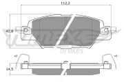 TX 18-31 Sada brzdových destiček, kotoučová brzda TOMEX Brakes