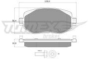 TX 18-33 Brzdové destičky TOMEX Brakes