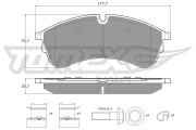 TX 18-59 Brzdové destičky TOMEX Brakes