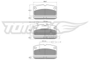 TX 18-82 Sada brzdových destiček, kotoučová brzda TOMEX Brakes