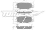 TX 19-21 Sada brzdových destiček, kotoučová brzda TOMEX Brakes