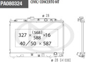 H156A30 Chladič, chlazení motoru NPS