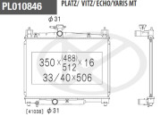 T156A46 Chladič, chlazení motoru NPS