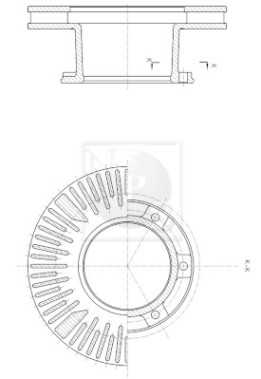 T330A121 Brzdový kotouč NPS