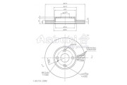 M606-60 Brzdový kotouč ASHUKI by Palidium