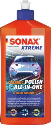 02472000 Politura na lak Polish & Wax Color NanoPro weiß SONAX